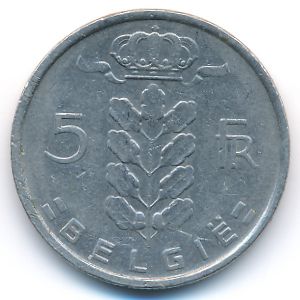 Бельгия, 5 франков (1974 г.)