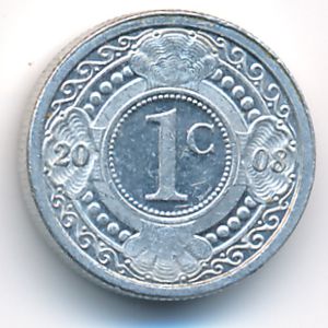 Антильские острова, 1 цент (2008 г.)