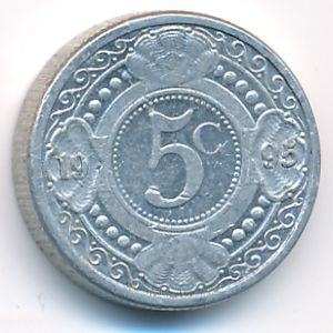 Антильские острова, 5 центов (1995 г.)