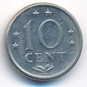 Antilles, 10 cents, 1976