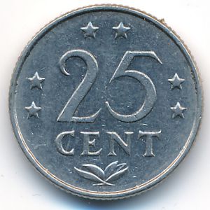 Антильские острова, 25 центов (1978 г.)