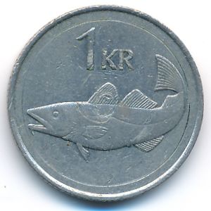 Исландия, 1 крона (1981 г.)