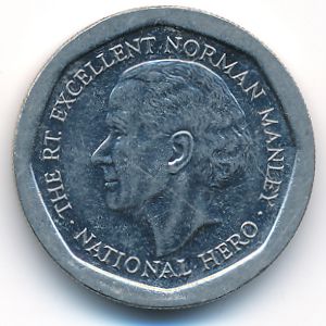 Jamaica, 5 dollars, 1996