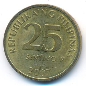 Philippines, 25 centimos, 2007