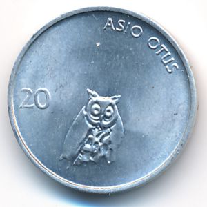 Словения, 20 стотинов (1992 г.)