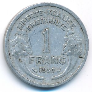 Франция, 1 франк (1947 г.)