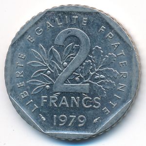 Франция, 2 франка (1979 г.)