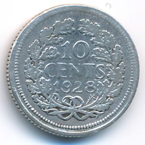 Нидерланды, 10 центов (1928 г.)