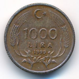Турция, 1000 лир (1995 г.)