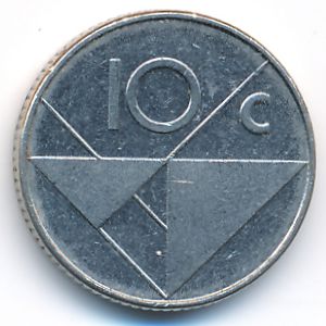 Aruba, 10 cents, 1999