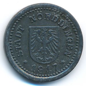 Нёрдлинген., 5 пфеннигов (1917 г.)