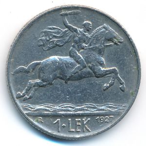 Албания, 1 лек (1927 г.)