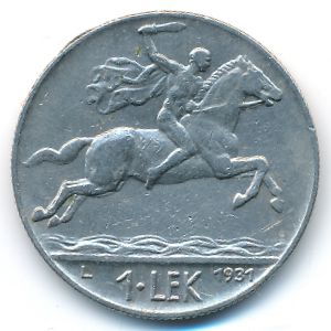 Албания, 1 лек (1931 г.)