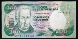 Колумбия, 200 песо (1984 г.)