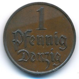 Данциг, 1 пфенниг (1930 г.)