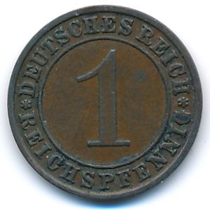 Веймарская республика, 1 рейхспфенниг (1934 г.)