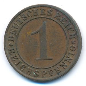 Веймарская республика, 1 рейхспфенниг (1935 г.)