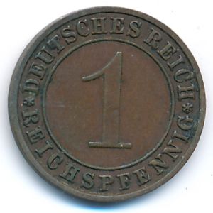 Веймарская республика, 1 рейхспфенниг (1935 г.)