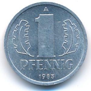 ГДР, 1 пфенниг (1983 г.)