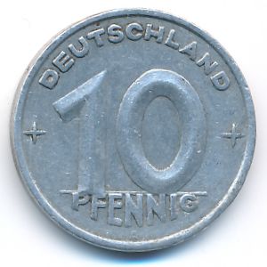 ГДР, 10 пфеннигов (1948 г.)