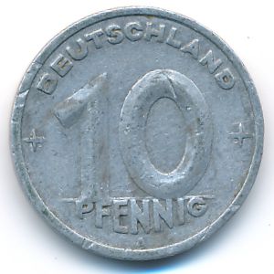 German Democratic Republic, 10 pfennig, 1948