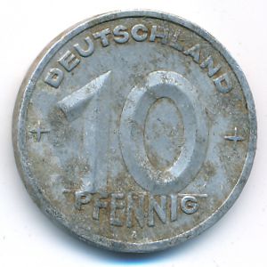 ГДР, 10 пфеннигов (1949 г.)