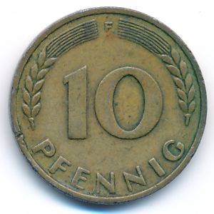 ФРГ, 10 пфеннигов (1950 г.)