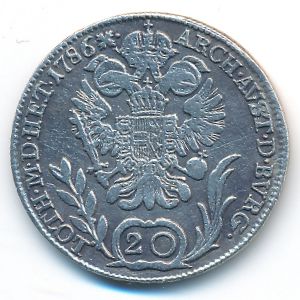 Австрия, 20 крейцеров (1786 г.)