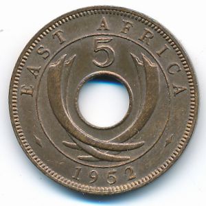 Восточная Африка, 5 центов (1952 г.)