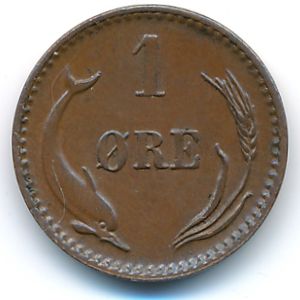Дания, 1 эре (1891 г.)