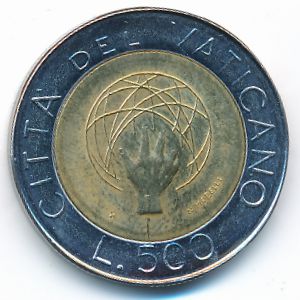 Ватикан, 500 лир (1983 г.)