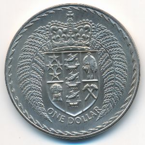 Новая Зеландия, 1 доллар (1973 г.)