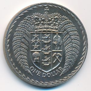 Новая Зеландия, 1 доллар (1976 г.)