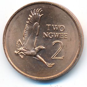 Zambia, 2 ngwee, 1983