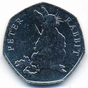 Великобритания, 50 пенсов (2018 г.)