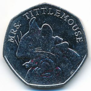 Великобритания, 50 пенсов (2018 г.)