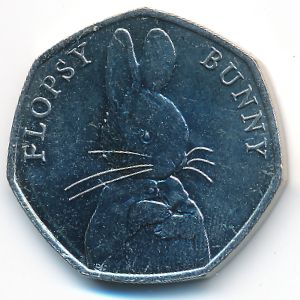 Великобритания, 50 пенсов (2018 г.)