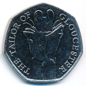 Великобритания, 50 пенсов (2018 г.)