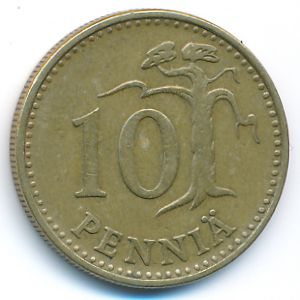 Финляндия, 10 пенни (1963 г.)