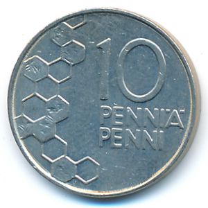 Финляндия, 10 пенни (1991 г.)