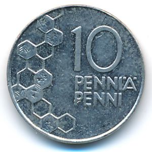 Finland, 10 pennia, 1996