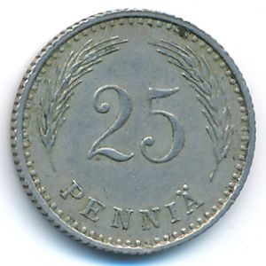 Finland, 25 pennia, 1935
