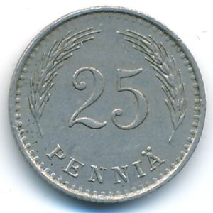 Finland, 25 pennia, 1939