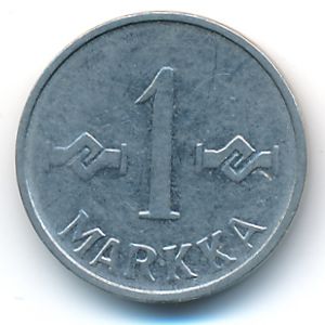 Finland, 1 markka, 1957