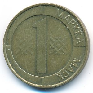 Finland, 1 markka, 1994