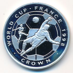 Остров Мэн, 1 крона (1998 г.)