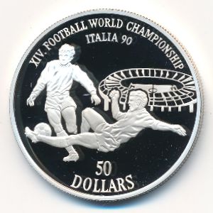 Острова Кука, 50 долларов (1990 г.)