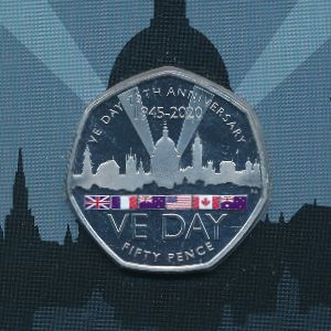 Гибралтар, 50 пенсов (2020 г.)