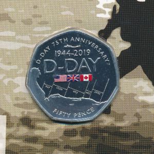 Гибралтар, 50 пенсов (2019 г.)