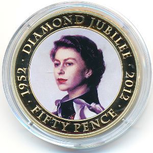 Гернси, 50 пенсов (2012 г.)